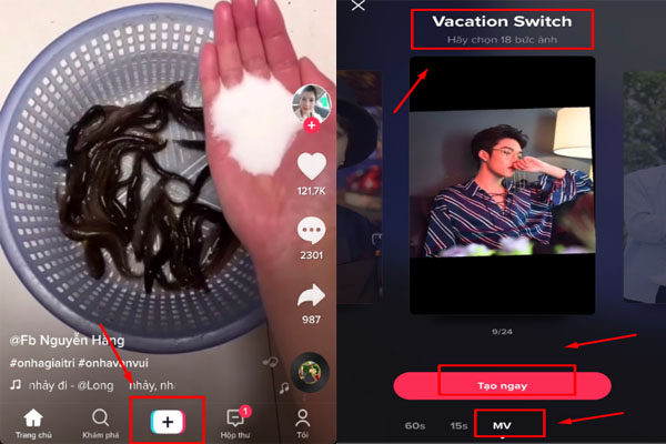 Sử dụng ứng dụng tik tok để tạo video