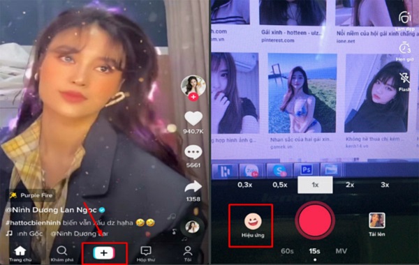 Mở ứng dụng tik tok để quay video đẹp