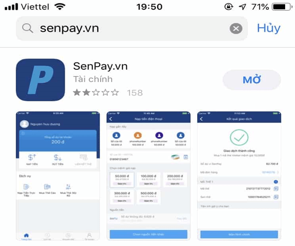 Kích hoạt ví điện tử Senpay trên điện thoại