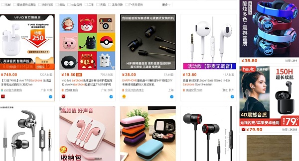 Nguồn hàng từ trang web Taobao 