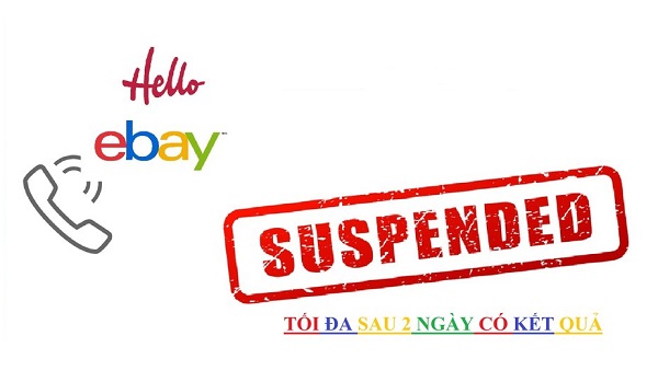 Liên hệ trực tiếp với Ebay để gỡ suspended thành công
