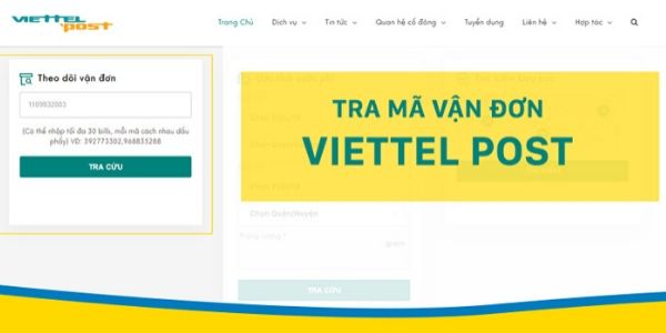 Bạn có thể theo dõi thông tin đơn hàng trên website hoặc web của Viettel