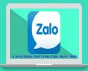 Cách đăng bài trên Zalo máy tính