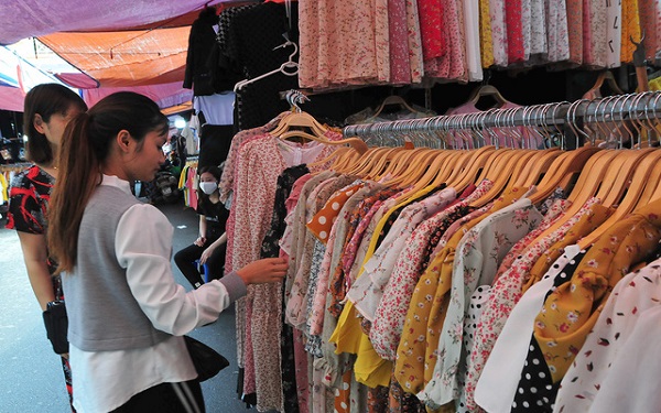 chợ đầu mối quần áo ở Bắc Ninh