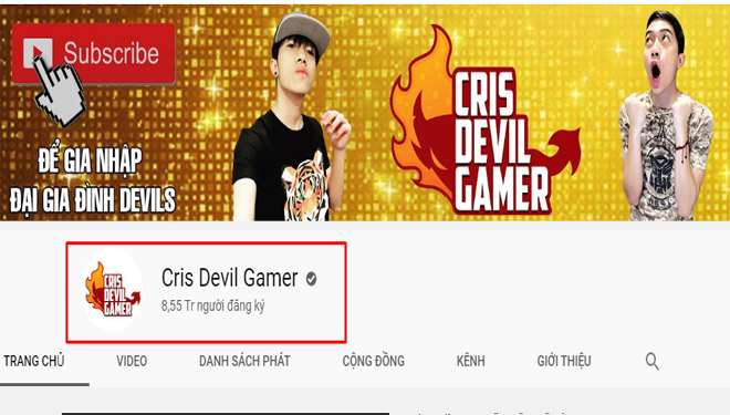 Kênh youtube Cris Devil gamer