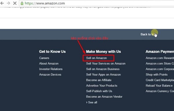 Tài khoản bán hàng trên Amazon