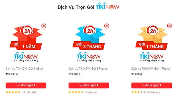 Sử dụng TikiNow 60 ngày miễn phí