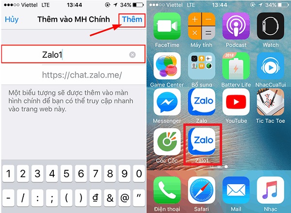 Sử dụng nhiều nick Zalo trên Iphone
