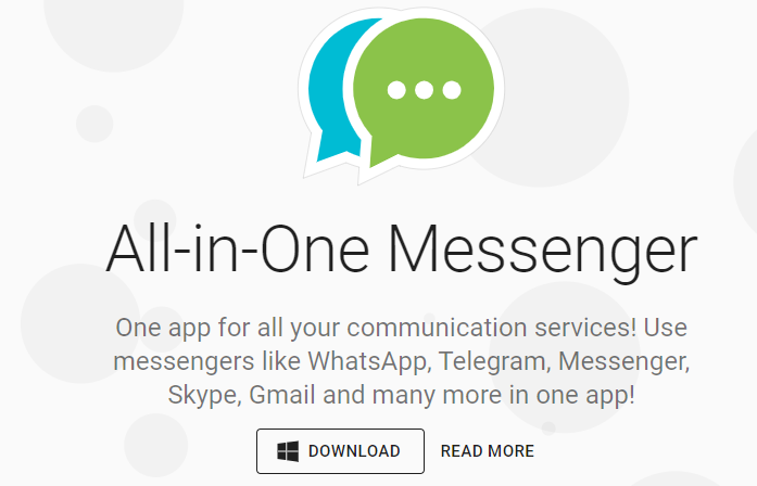 Tải phần mềm All in one Messenger về thiết bị