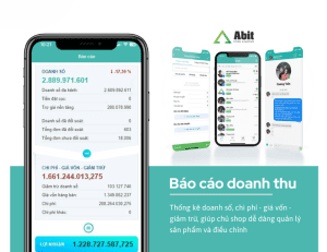 Abit- phần mềm quản lý bán hàng đa kênh có các tính năng báo cáo doanh thu đa nền tảng