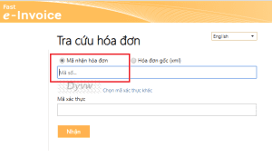 tra cứu hóa đơn fast e-invoice