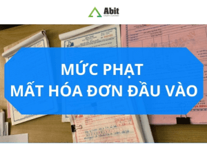 Mức phạt khi mất hóa đơn đầu vào