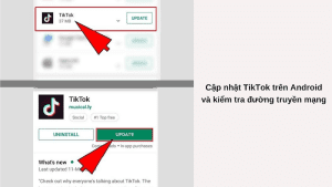 cập nhật lại tiktok