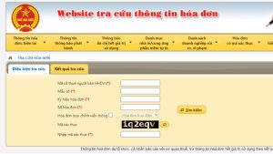 Tra cứu hóa đơn điện tử trên website