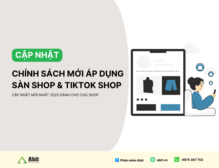 cập nhật chính sách mới nhất cho shopee và tiktok shop
