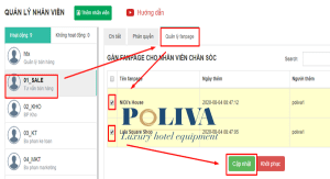 phân quyền nhân viên