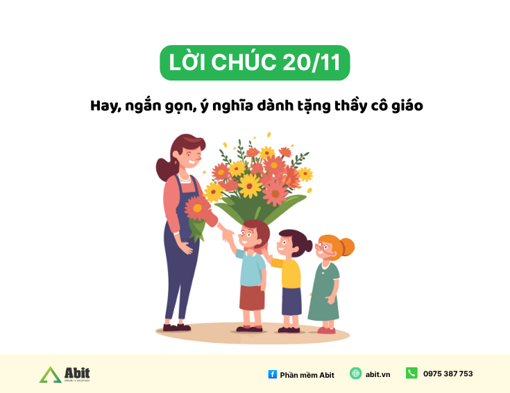 lời chúc 20-11 tặng thầy cô giáo