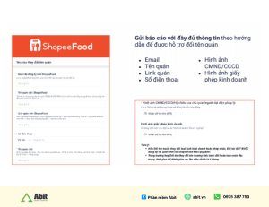 đổi tên shopeefood