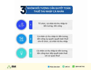 nhóm đối tượng quyết toán thuế tncn