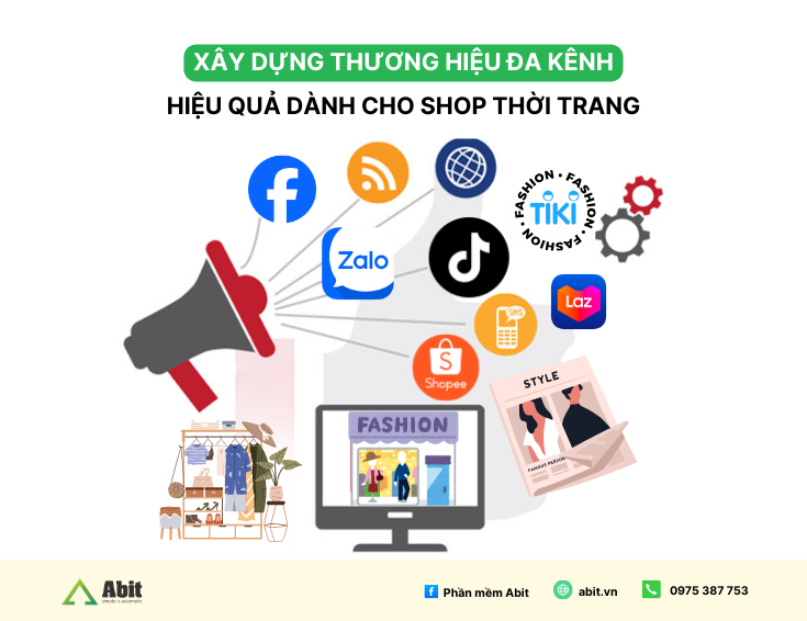 xây dựng thương hiệu đa kênh cho shop thời trang