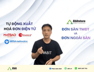 Xuất hoá đơn điện tử tự động từ đơn sàn TMĐT và đơn Ngoài sàn , Hỗ trợ khai thuế đầu ra tự động
